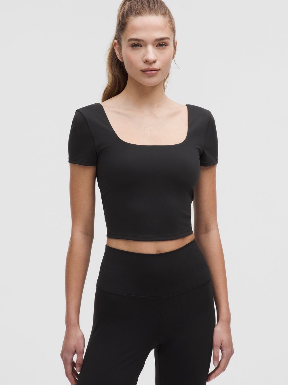 NWT Lululemon Wunder Under SmoothCover Square-Neck T-Shirt